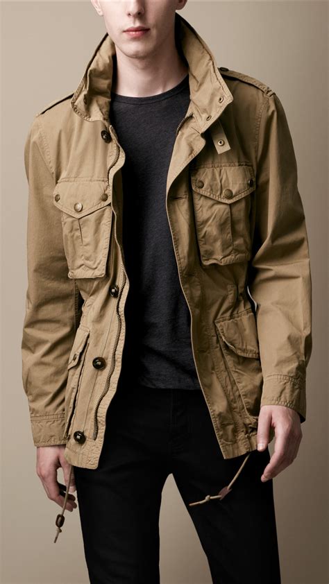 burberry mens field coat|Burberry bomber jacket men's.